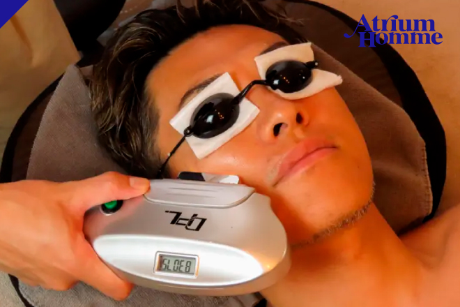 毛穴・ニキビケアで美肌へ！光フェイシャルで透明感アップ｜ATRIUM HOMME 恵比寿