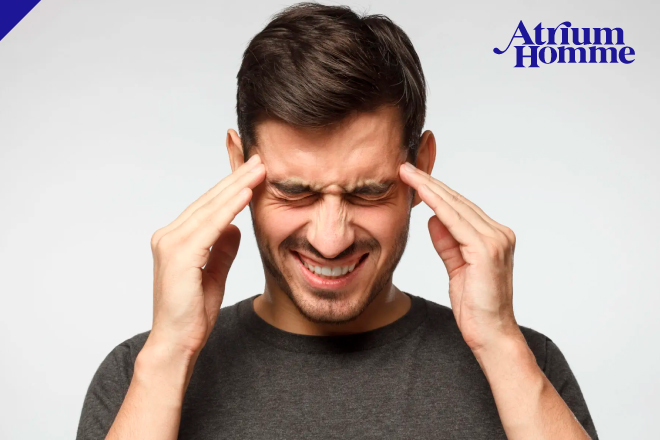 気圧の変化で頭が重い 季節性頭痛を防ぐメンズスパ活用術｜ATRIUM HOMME 恵比寿