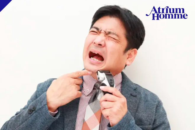 ヒゲ剃りが肌老化を進める?毎日の習慣が与えるダメージとは|ATRIUM HOMME恵比寿