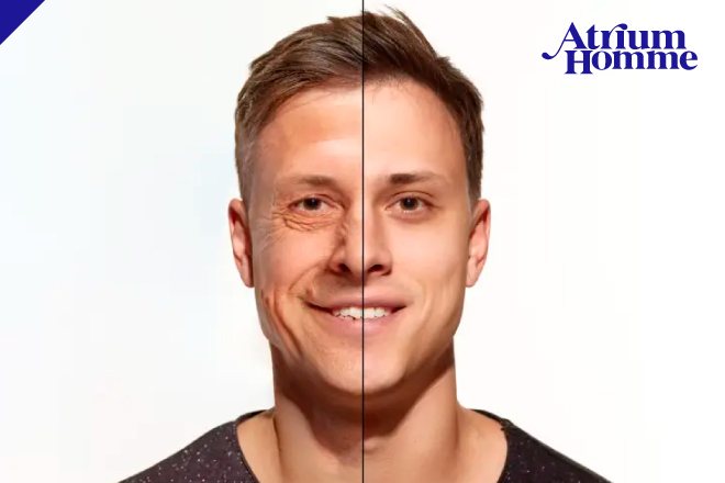 眉毛の左右差が気になる男性へ|自然な眉毛の整え方|ATRIUM HOMME 恵比寿
